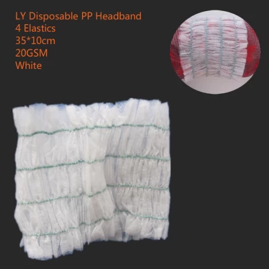 Non tissé SPA Head Band Salon avec 4 Elastics