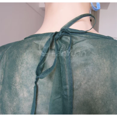 Non-woven disposable Isolation Gown with Knitted Cuffs