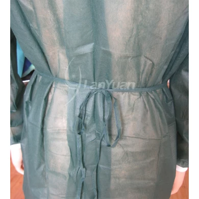 Non-woven disposable Isolation Gown with Knitted Cuffs