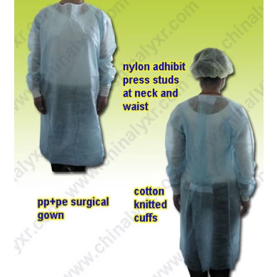 PE Protection Nonwoven Surgical Gown