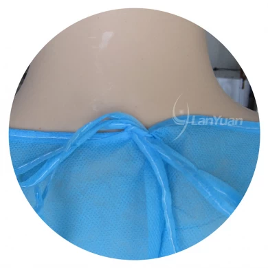 PP Blue Isolation Gown With Elastic Cuffs