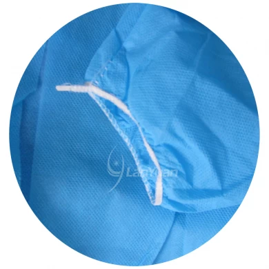 PP Blue Isolation Gown With Elastic Cuffs