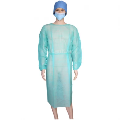 PP Green Isolation Gown With Elastic Cuffs