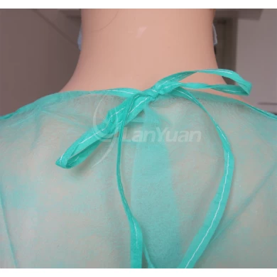 PP Green Isolation Gown With Elastic Cuffs