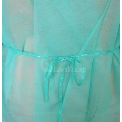 PP Green Isolation Gown With Elastic Cuffs