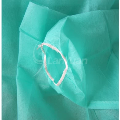 PP Green Isolation Gown With Elastic Cuffs