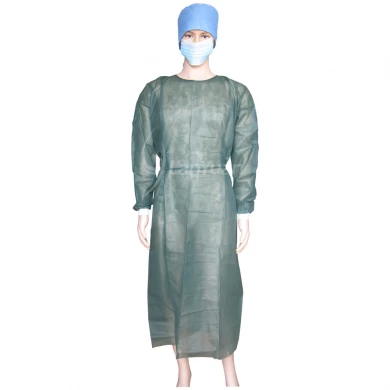 PP Olive Green Surgical Clothing With Knitted Cuffs