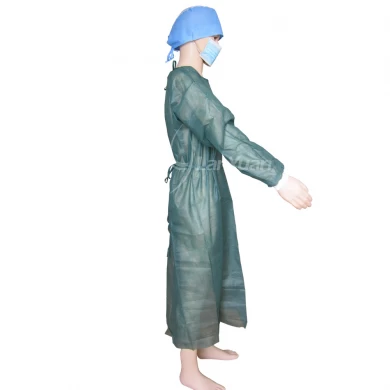 PP Olive Green Surgical Clothing With Knitted Cuffs