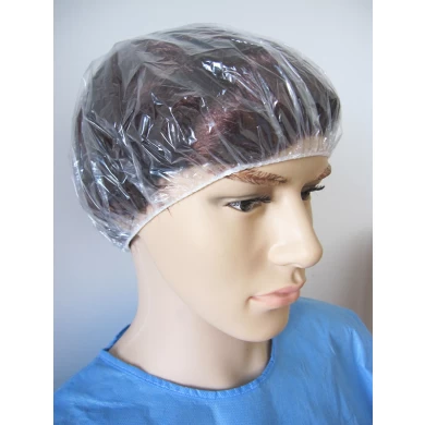PVC Single-Layer Disposable Shower Hat  with Printing