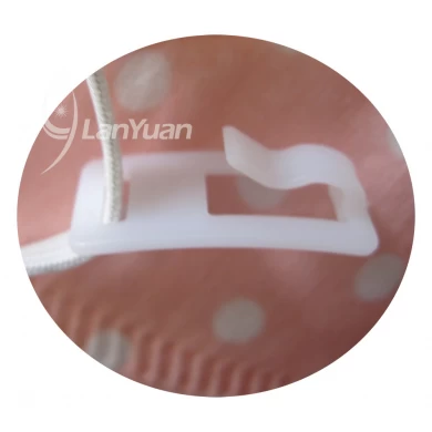 Peach Nonwoven Face Mask with White Dots Pattern and Valve