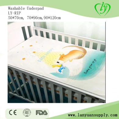 Producer Printed Cotton Washable Baby Under Pad