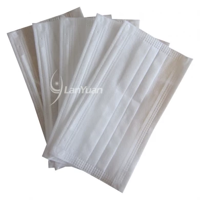 Pure White Head Hanging Nonwoven Face Mask