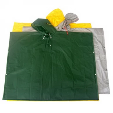 Reusable Unicolor Raincoat Dress With Snap Button