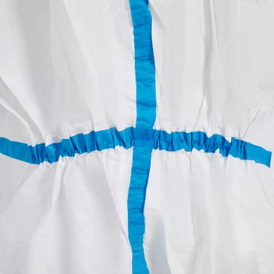SF Waterproof Breathable Coverall With Hood and Blue Taping