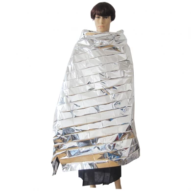 Silver PET Portable Emergency Blanket