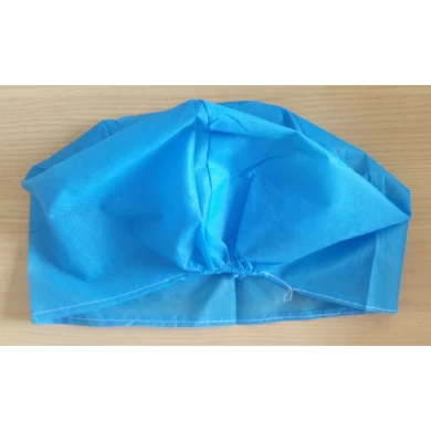 Single Layer Nonwoven Surgical Cap with Elastic Bar