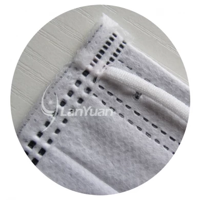 Single Piece Package Black Nonwoven Face Mask with Towers Pattern