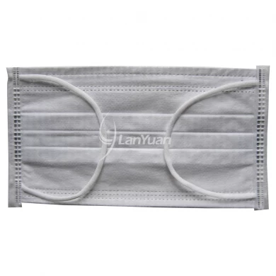 Single-Piece Package Gray and White Small Checked Pattern Face Mask