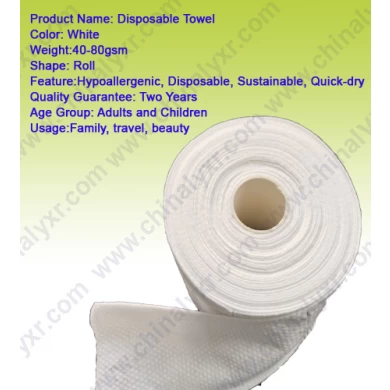 Soft Disposable Embossed Cotton Disposable Facial Towel