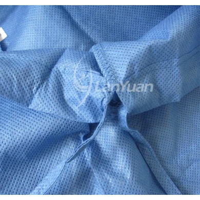 Soft-SMS mit V-Kragen Blau Scrub Anzug mit 3 Taschen
