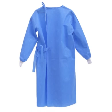 Sterile Standard SMS SMMS Medical Surgical Gown with Knit Cuff