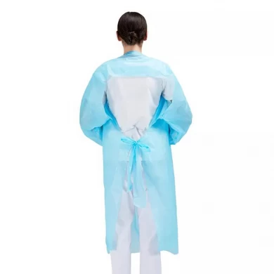 Supply Disposable CPE Gown With Thumb Loop