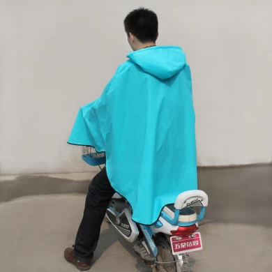 Thick and Portable Rain Wear for Bike in Blue