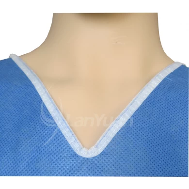 V-collar Hospital Disposable SMS Scrub Suit