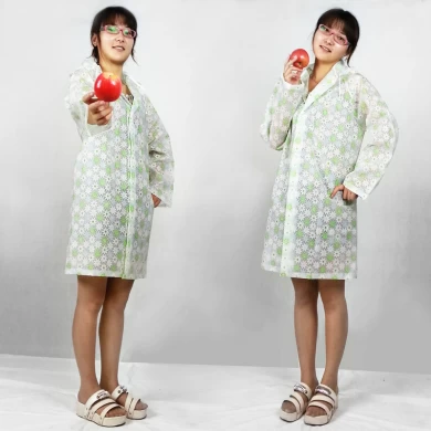 Waterproof Short-type Fresh Printed Rainsuit for Rain