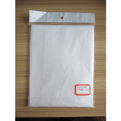 Waterproof White PEVA Rain Poncho Hoodie