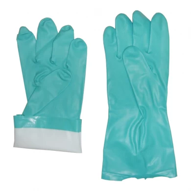 Wear Resistance Green Nitrile Gloves