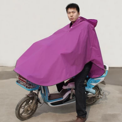 Poncho de pluie résistant à l'usure et coloré Ecofreindly en violet