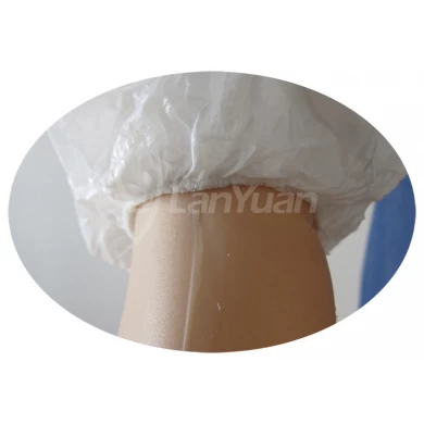 White Disposable Machine-Made PE Sleeve Cover