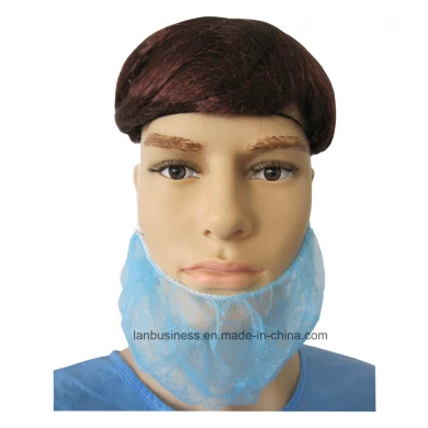 White Nonwoven Disposable Beard Cover for Food Indusries,Etc.