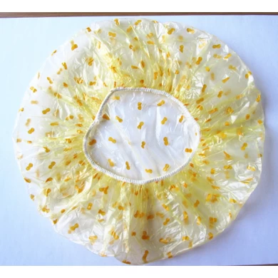 Yellow Cute Little Cherry Shaped Shower Cap