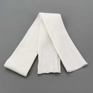 disposable cotton knit rib cuff for isolation gown