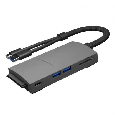 8 in 1 USB hub Docking with Ethernet Giga LAN and USB Ports For Surface Pro USB3.0 & Mini DP Double Interface