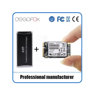Disque dur SSD mSATA 128Go SSD de Deepfox avec étui pour tablette / Ultra Livres