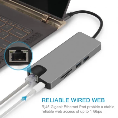 E-Sun Multiport 9 in 1 USB C Hub Adapter for laptop