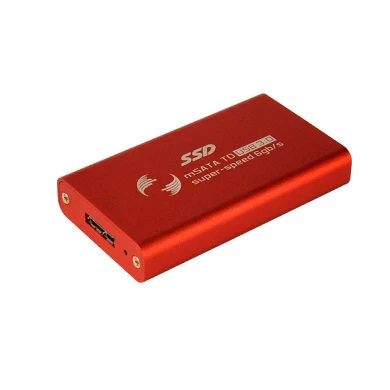 ES-MSATA (rouge) 2.5 pouces SATA HDD Enclosure