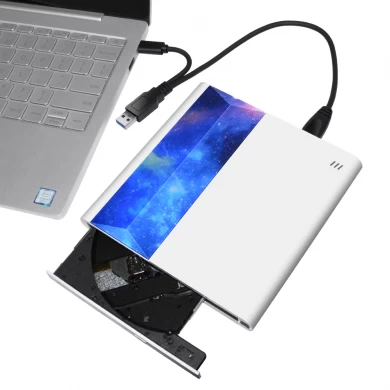 External Optical Drive DVD CD Writer Reader Burner with USB 3.0 and Type C interface, support Connecting TV