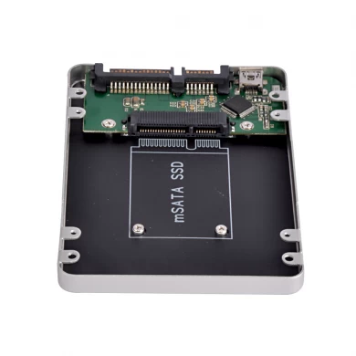 HD2570-II Mini SATA mSATA SSD zu 2,5 "HDD Gehäuse Konverter Adapter