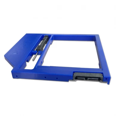 HDS9001-SS 9,5 mm matériel plastique 2ème HDD Caddy avec tournevis (bleu)
