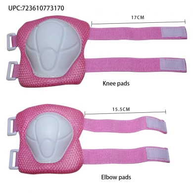 Kiwivalley Kids Boys and Girls Outdoor Sports Protective Gear Safety Pads Set [Helmet Knee Elbow Wrist] for Rollerblades, Scooter, Skateboard, Bicycle, Rollerblades (Pink)