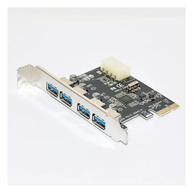 M Adaptador de tarjeta de expansión PCI-E a USB 3.0 HUB de 4 puertos PCI Express compatible con velocidad de 5 Gbps