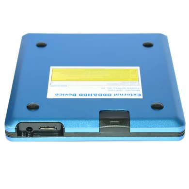 ODP1202-SU3 USB3.0 12.7mm Aluminiumlegierung Externes DVD-Gehäuse (Blau)