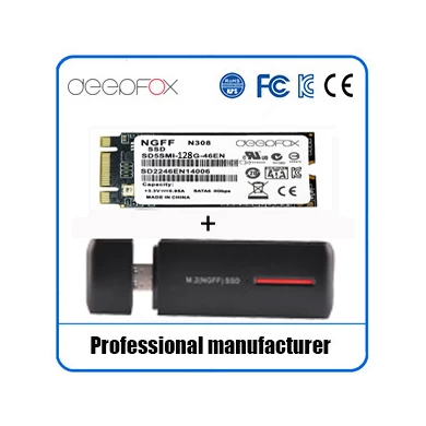 Portable mini mobile hard drive with M. 2 (NGFF) solid state drive
