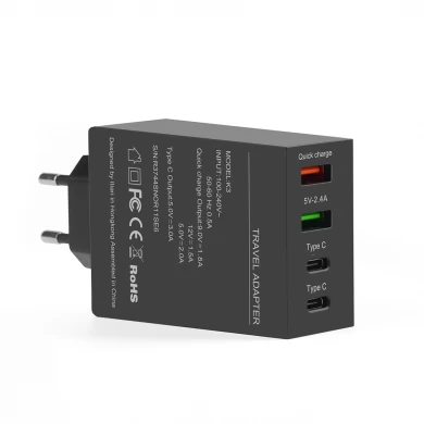 Qc3.0 Type-C x2 4-port USB 50W High Power Charger