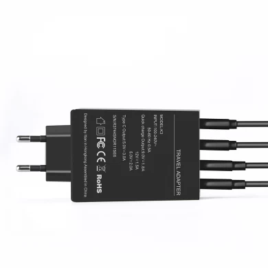 QC 3.0 тип-C x2 4-порт USB 50В высокопроизводительное зарядное устройство