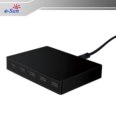 5 ports USB QC 2.0 adaptateur peut recharger ordinateur portable, tablette, Smart Phone en même temps.